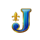 golden phoenix rings of fortune letter j symbol icon