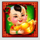 golden pig child symbol icon