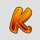 golden pig k symbol icon