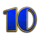 golden piggy bank 10 symbol icon