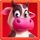 golden piggy farm cow symbol icon