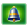 golden piggy megaways bell symbol icon