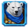golden pride snow bear symbol icon