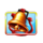 golden rails express bell symbol icon