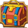 golden railway journey bag symbol icon