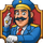 golden railway journey driver symbol icon