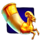 golden ram horn symbol icon
