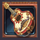 golden skulls guitar symbol icon