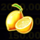 golden strawberries lemon symbol icon
