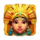 golden sun aztec girl symbol icon