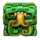 golden sun aztec snake symbol icon