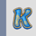 golden tree k symbol icon
