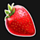 golden winner strawberry symbol icon