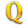 golden wins q symbol icon