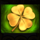 good luck 40 lines clover symbol icon