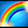 good luck 40 lines rainbows symbol icon