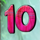 gorilla ten symbol icon