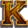 grand buffalo hold and win k symbol icon