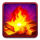 grand mustang fire symbol icon