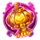 great golden lion lantern symbol icon