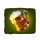 greedy for gold power hit beer symbol icon