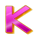 greek fortune k symbol icon