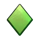 green and wild diamond symbol icon