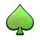 green and wild spade symbol icon