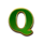 green chilli q letter symbol icon