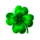 green slot clover symbol icon