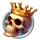 gryphons castle deluxe crowned skull symbol icon