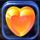gummy galaxy heart symbol icon