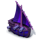 gunpowder purple boat symbol icon