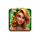 guns of gold green lady symbol icon