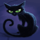 halloween fortune blackcat symbol icon