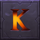 hammer of vulcan k symbol icon