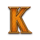 hammerstorm letter k symbol icon