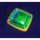 hand of gold emerald symbol icon