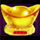 hao yun ingots gold hat symbol icon
