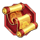 happy bamboo golden scroll symbol icon