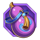happy bamboo purple gourd symbol icon