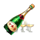 happy birthday mr president champagne symbol icon