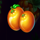 happy cookie orange symbol icon