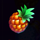 happy cookie pineapple symbol icon
