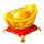 happy dragon gold ingot symbol icon