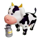 happy grange cow symbol icon