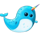 happy happy penguin narwhal symbol icon