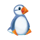 happy happy penguin puffin symbol icon