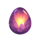 happy hatchlings purple egg symbol icon
