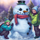 happy holidays snowman symbol icon